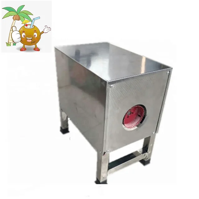 old coconut coconut peel cutting open machine for cooking soup