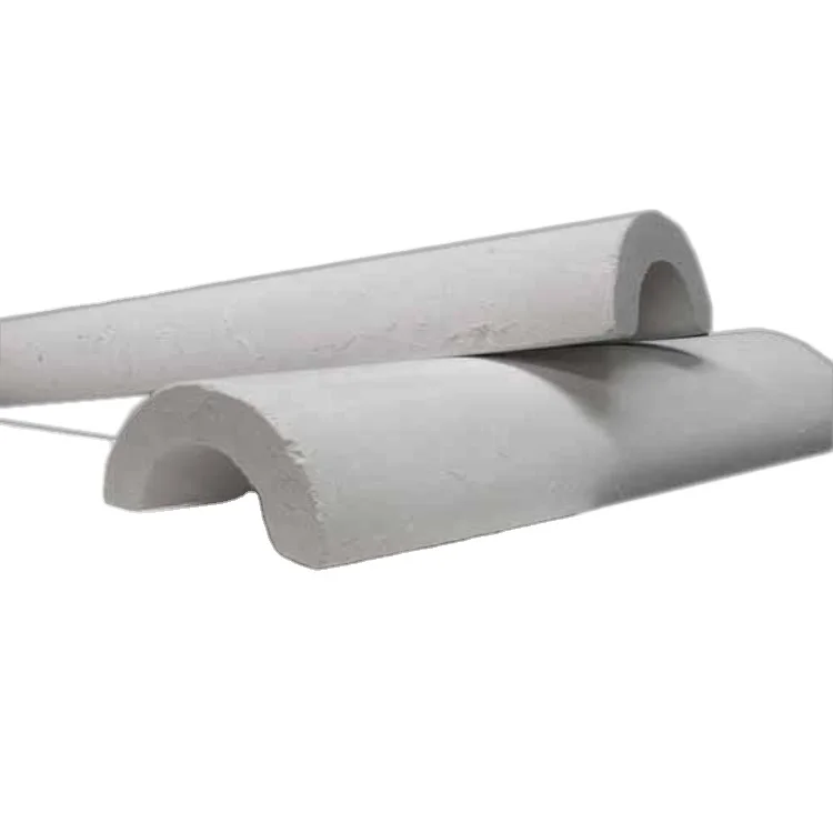 Perlite Supplier ASTM C610 Asbestos Free Inorganic Rigid Insulation Expanded Perlite Pipe Cover Fireproof Insulation Board White