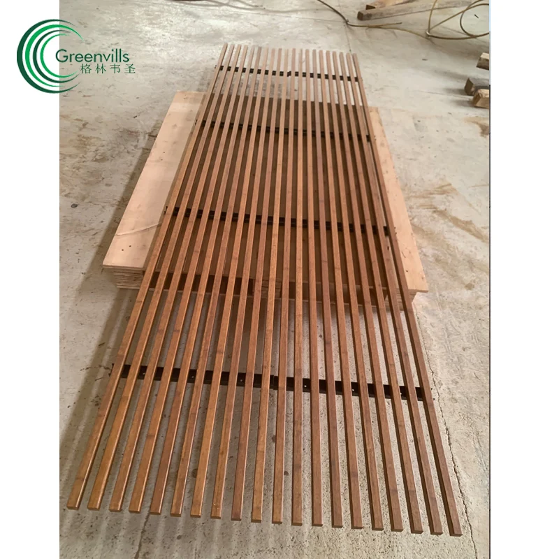 2022 new design solid strand woven bamboo grilling solid bamboo grating keel/panel/strip