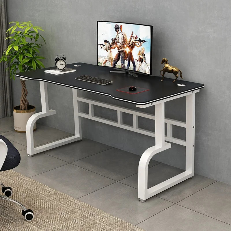 White Computer Desk with Power Outlet Shelves 40 Inch Small Corner Desk for Small Space Home Office PC Desks