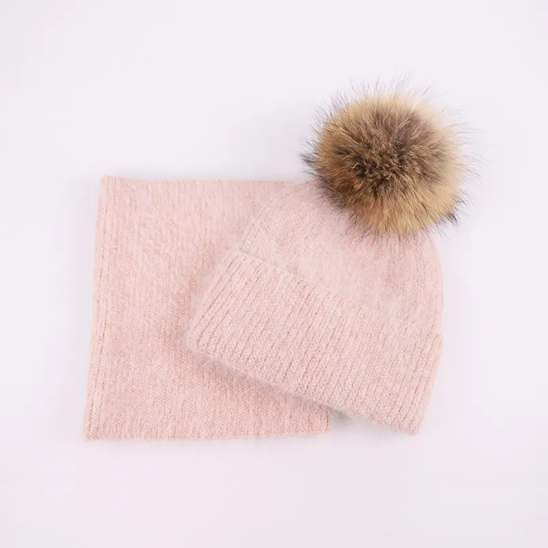 Knit beanie with pom winter hat women warm winter custom knit beanie hat with pompom