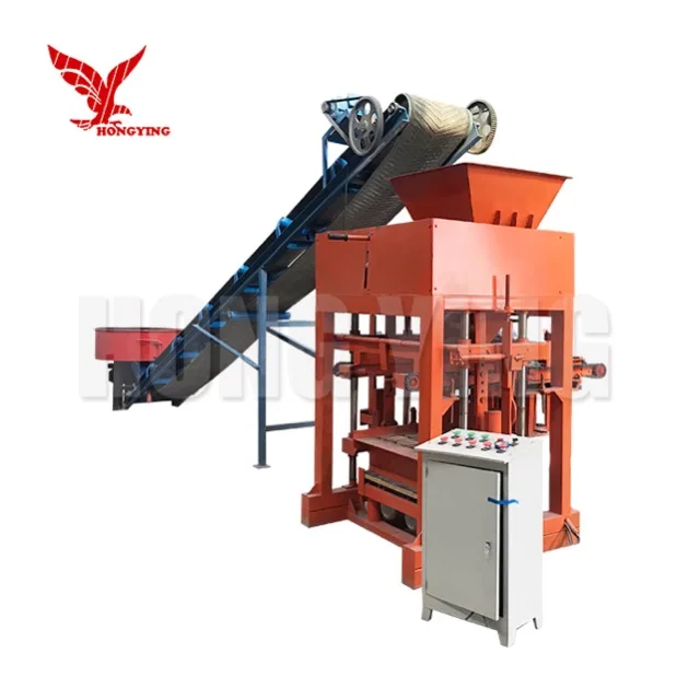 Used machinery for sale QTJ4-40B Concrete wall block making machine crush stone making machine