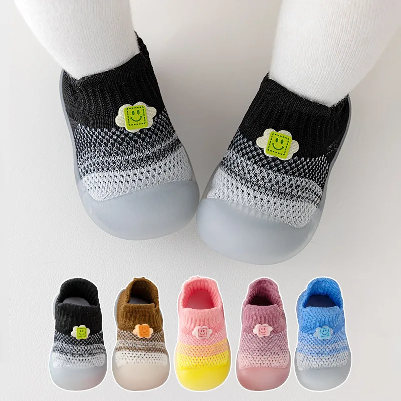 Baby toddler shoes baby shoes soft bottom non-slip spring and autumn boys and girls indoor anti-kick shoes and socks