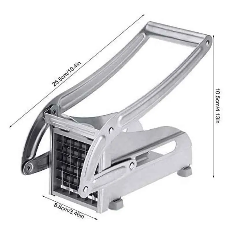 Potato strip cutter household stainless steel hand pressure cutting gadget tools