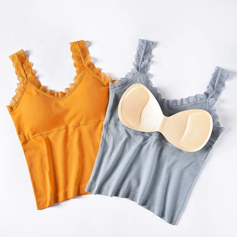 
Cheap Hot Sexy Inner Wear Lace Backless Women Padded Camisole 