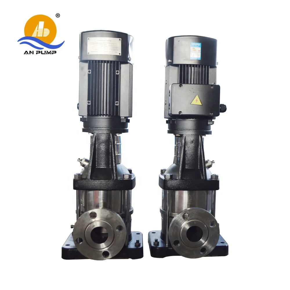 Electric motor 3 inch stainless steel vertical pipeline multistage centrifugal pump