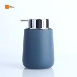 European style 300ml Hand Liquid Foam Pump Bottle Bathroom White Stand Shampoo Soap Dispenser