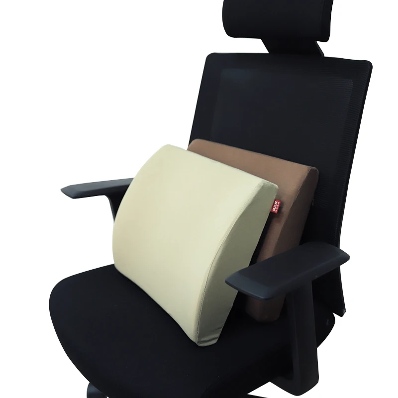 Business Style Memory Foam Cotton Clothing Waist Rest Office Car Cushion Backrest Lumbar Support
