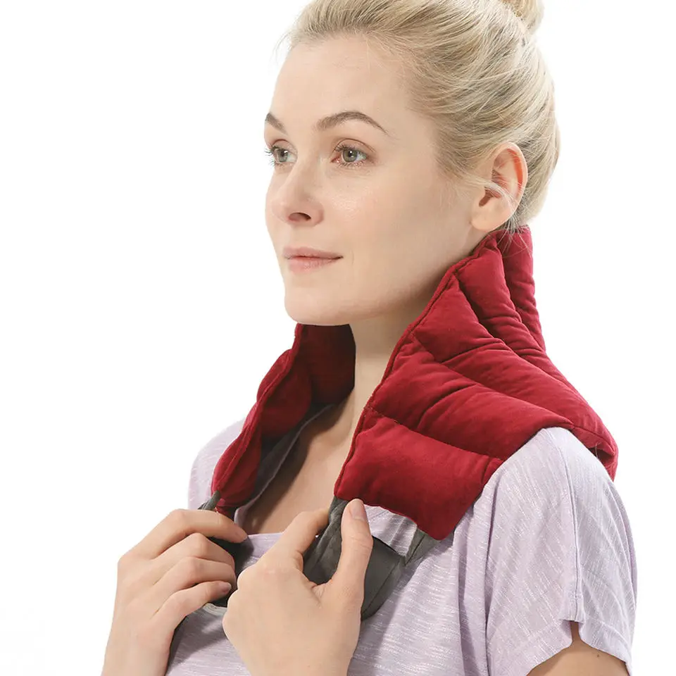 Versatile Aromatherapy Moist Heat Pack Warm and Cold Compress Microwavable Heat Pad Belt for Instant Pain Relief with Straps