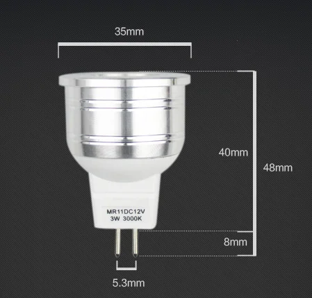 
12V MR11 3W LED bulb 
