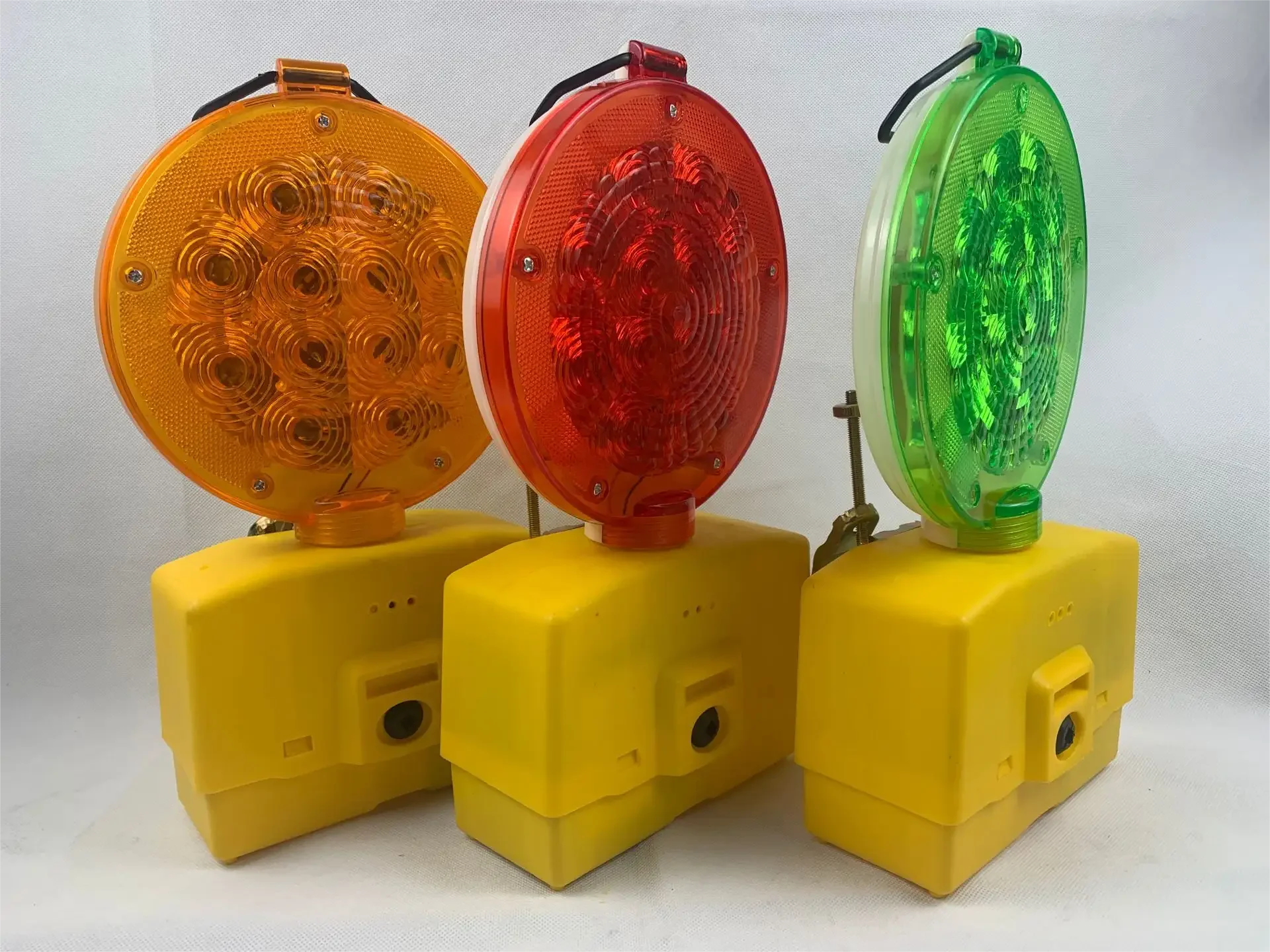 Portable Traficlight Revolving Beacon Light 12v 24v Led Solar Caution Lights For Road Works