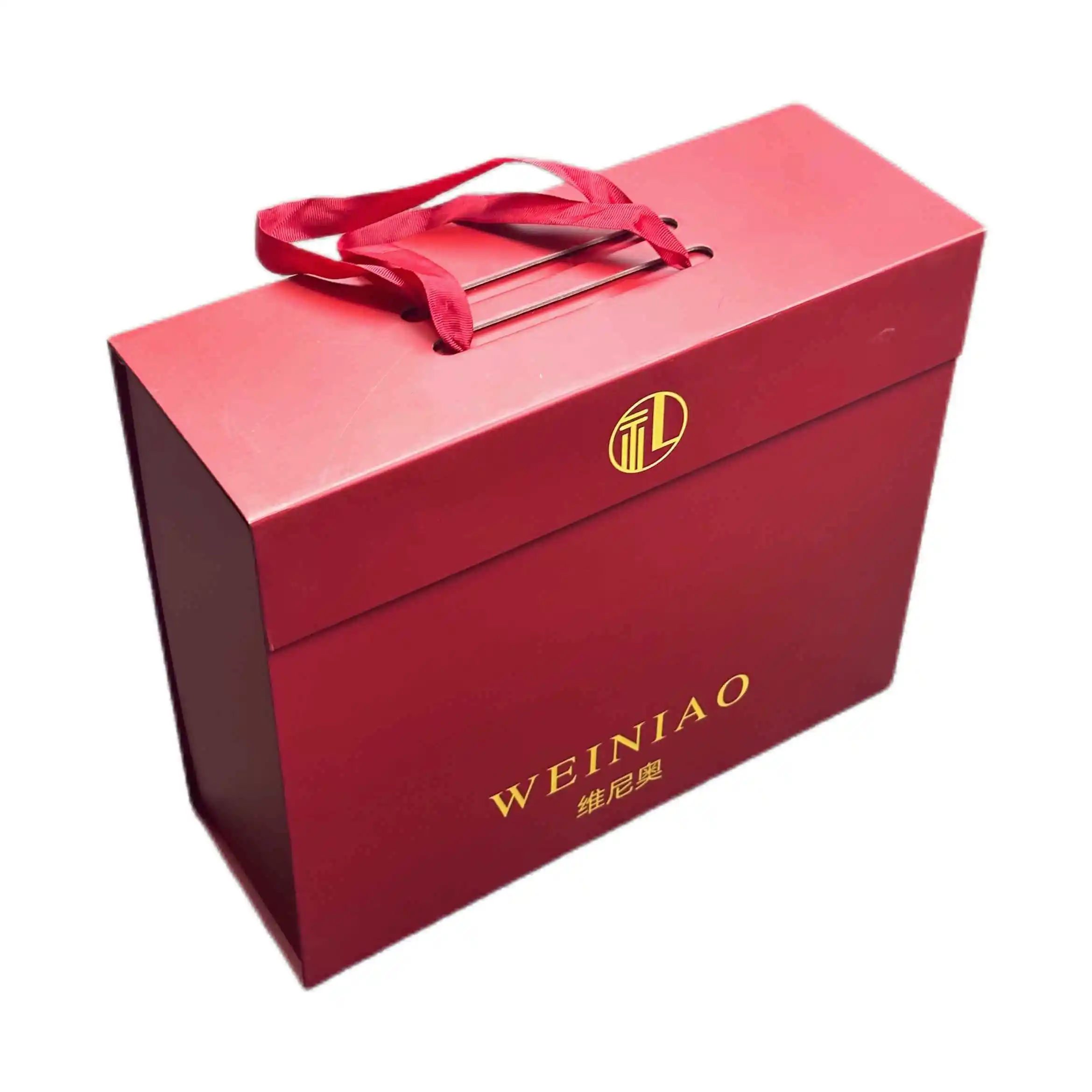 Manufacturer custom LOGO pattern high-end folding box light luxury gift packaging box