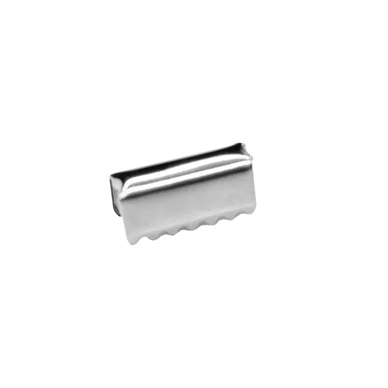 metal crimp for flat lace lanyard clip cord end tip aglets metal tip belt aglet end clips