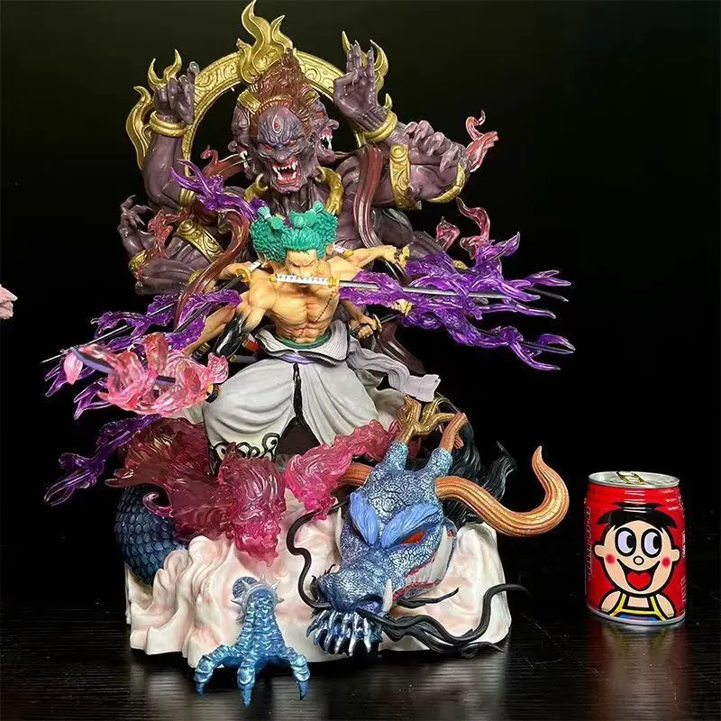 High Quality large size 52cm Anime Model toys One Pieces three heads six arms Asura zoro Action Figure