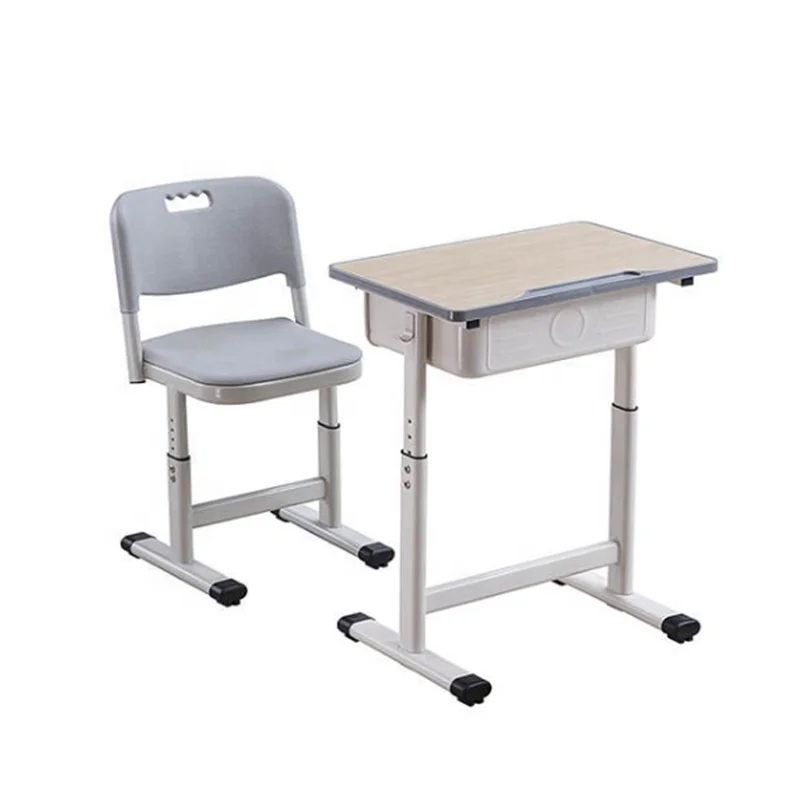 School chair HDPE standard sized children school desk and chairs for primary to middle school