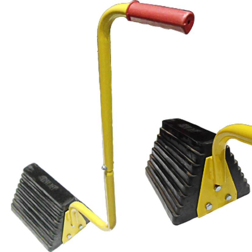 More labor-saving Rubber Wheel Chock Handle For Ttuck/Trailer/Bus/RV/Motorhome/Caravan With Anti-skid Design