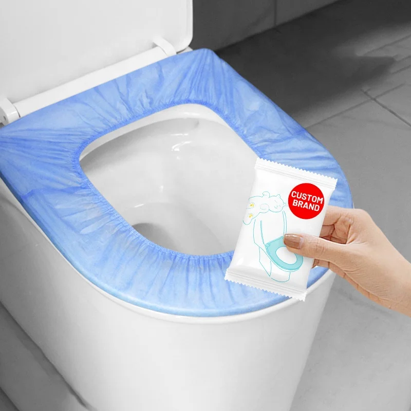 Disposable Toilet Seat Cushion With Thickened Non-Woven Fabric Toilet Seat Ring, Portable In Seat Cushion For Tourist Hotels