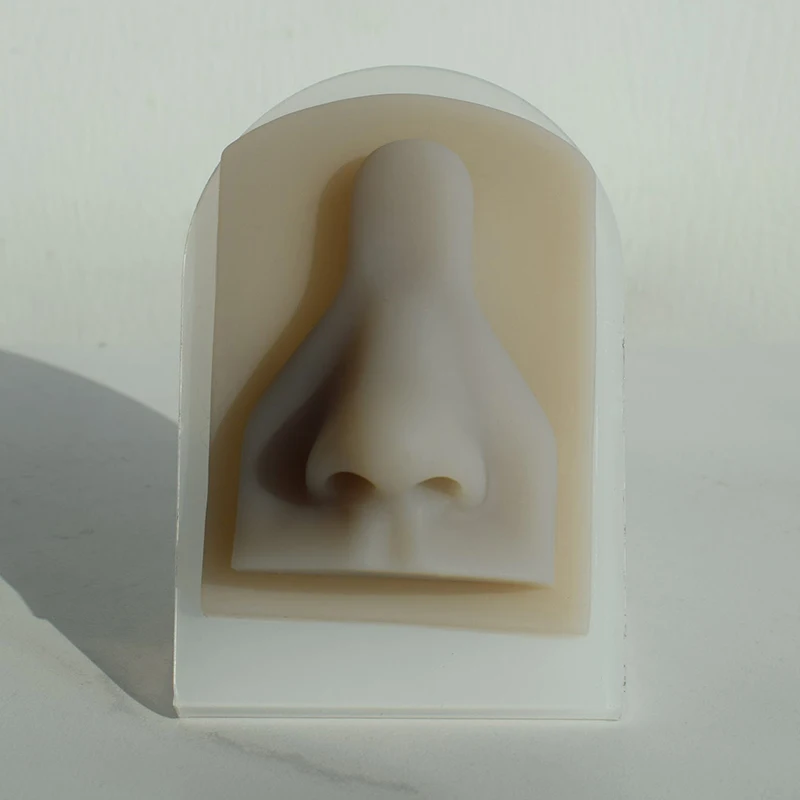 Можно повторно использовать мягкую силиконовую гибкую 3D-модель уха носа для пирсинга кольцо ювелирный дисплей Модель практики