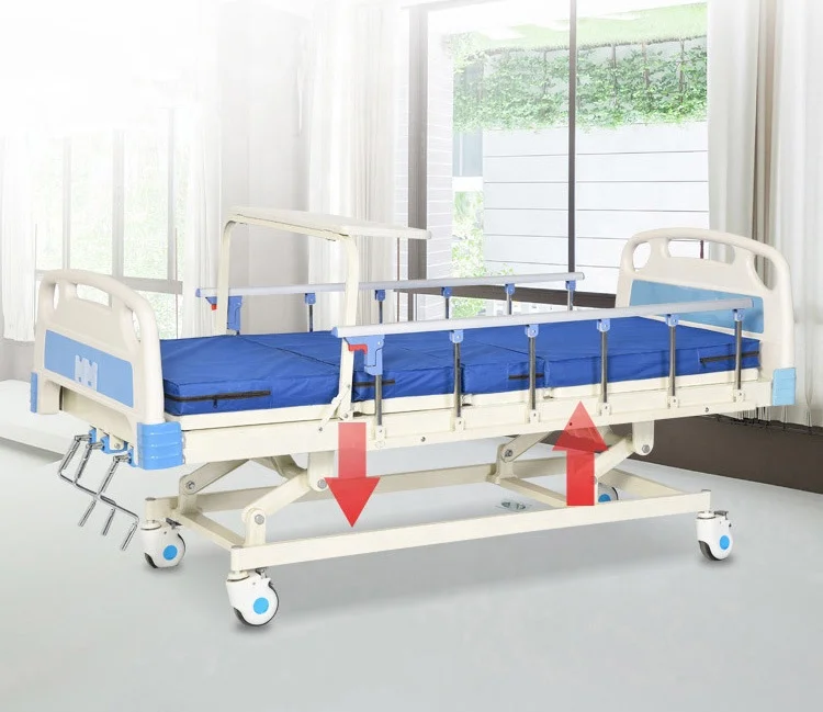 High Quality Hospital Bed Three Crank Manual Medical Nursing Care Hospital Bed