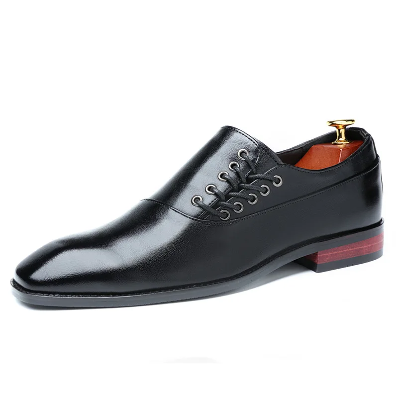 
Size 37-48 Fashion Business Dress Men Shoes Leather Men Suits Slip On Dress Shoes Men Oxfords 