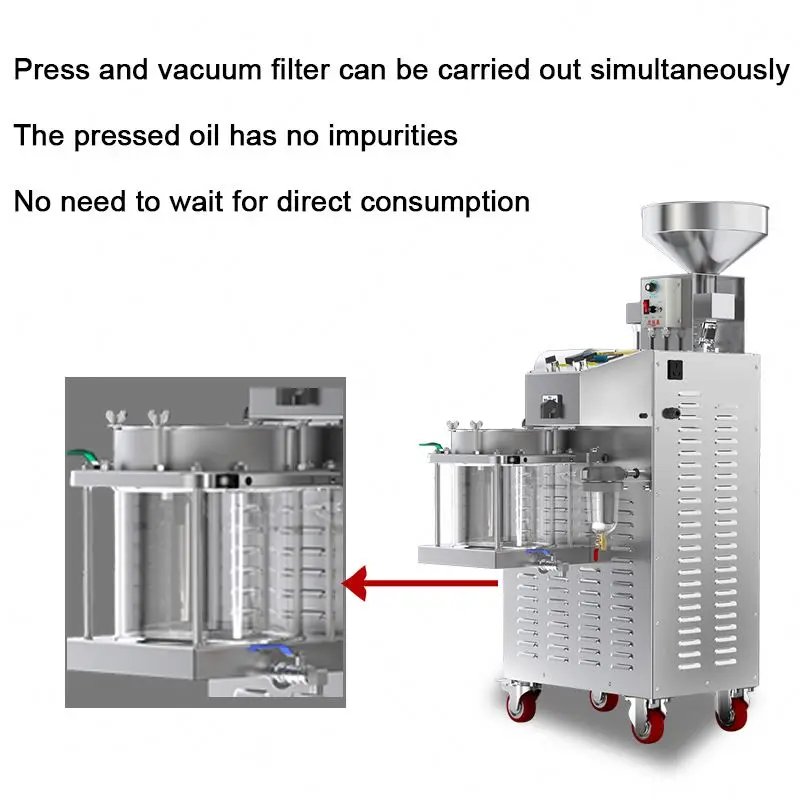 Top Quality Sunflower Oil Pressers Edible Cooking oil making machine price benefits cold pressed