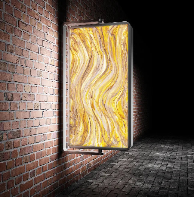 Translucent acrylic solid surface sheets for wall panels