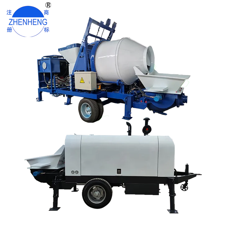 Small Diesel Portable Concrete Pumps and Mini Concrete Pump Truck Machine