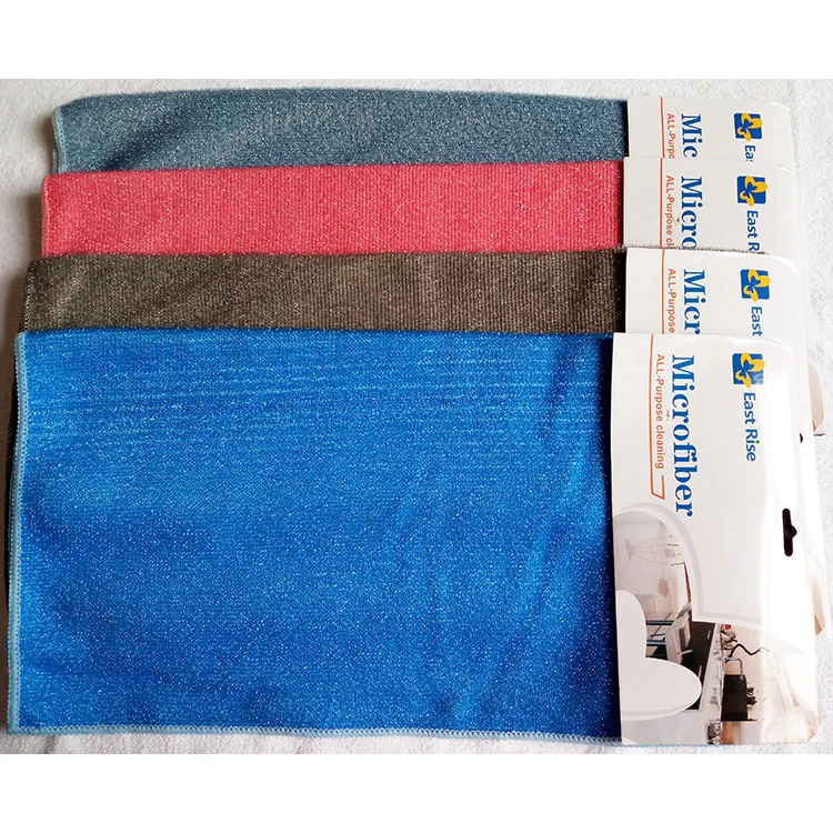 
High quality microfiber kitchen cleaning cloth 2 in one 