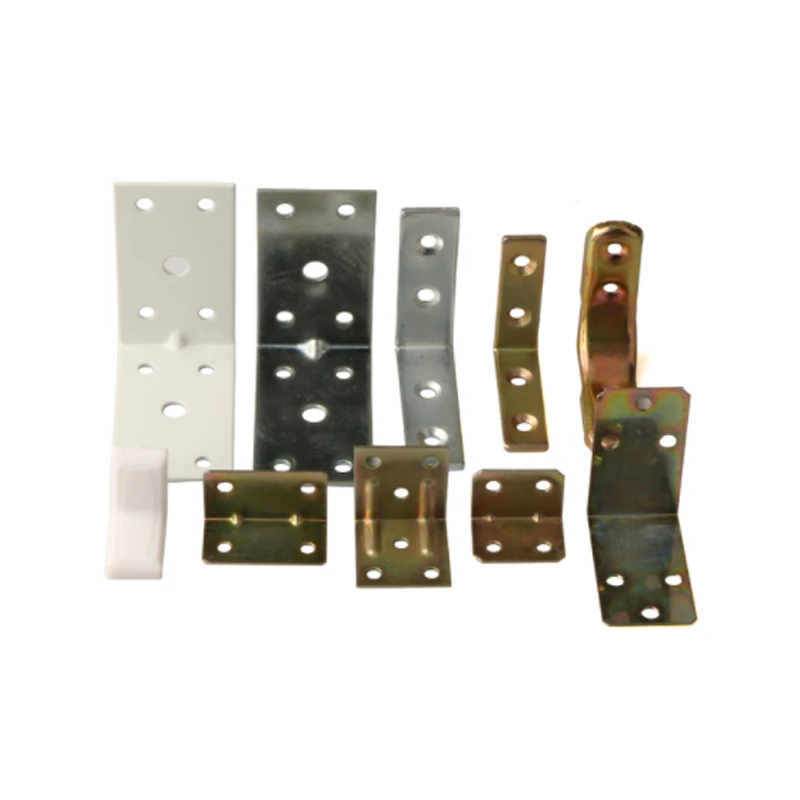 Furniture hardware Zinc Plated Carbon Steel Straight Metal Furniture Connector Bed Bracket Right Angle Fixed Iron Plate
