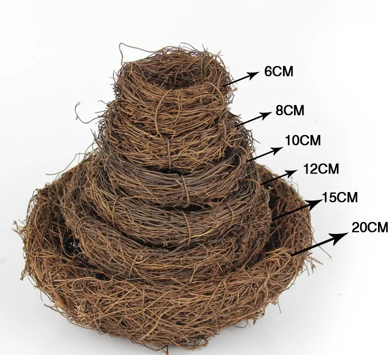 Woven bird cage, handmade bird nest, bird nest decoration crafts