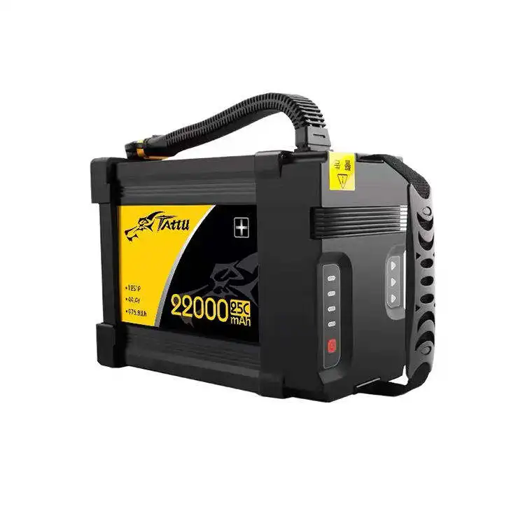 Tattu PLUS 44.4V Replacement Lipo Battery Rechargeable Smart Battery 25C 12S1P 22000mah Ce Power Battery with Accessories 100A