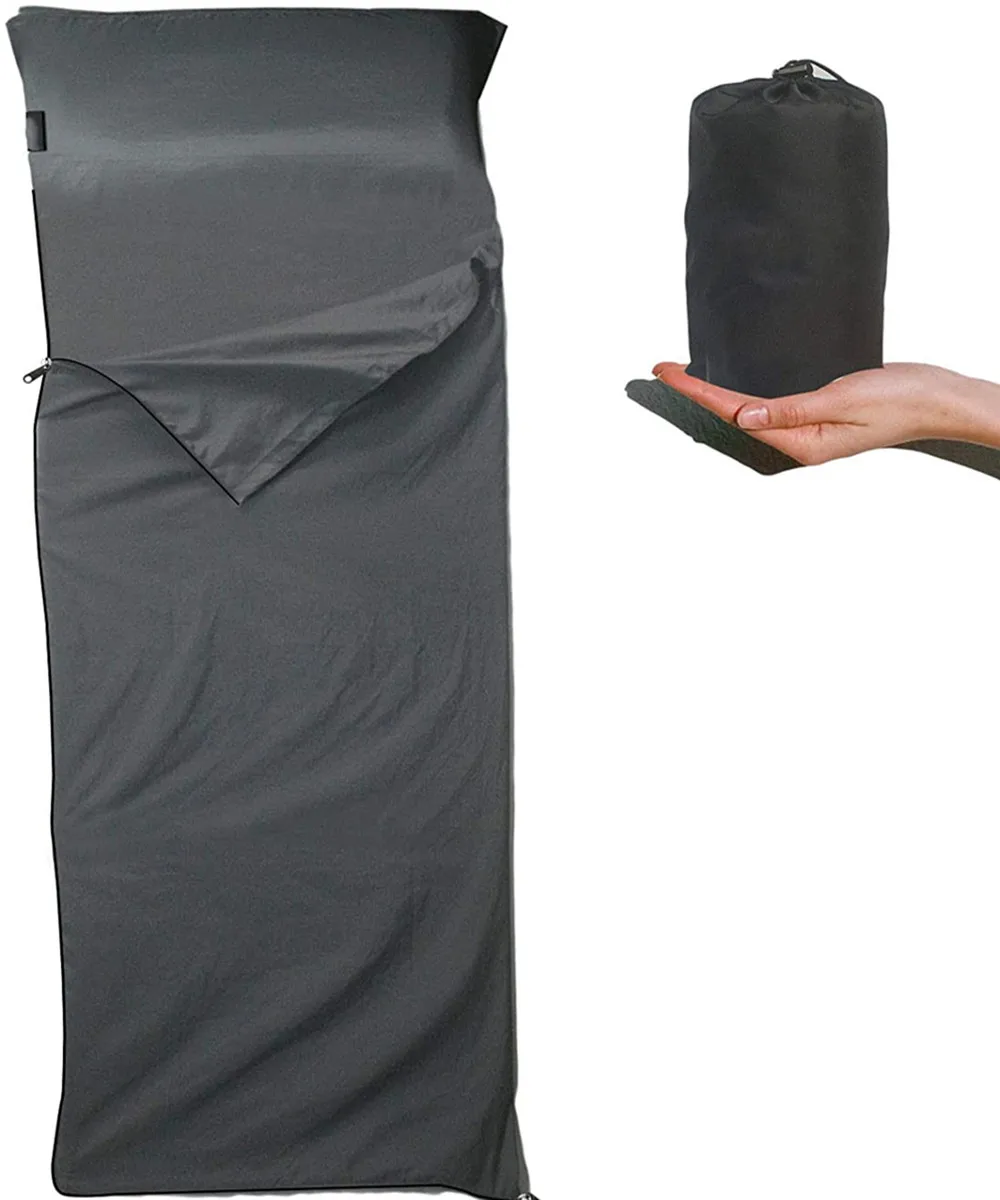 Polyester Pongee Envelope Sleeping Bag Liner Sleeping Sack Sleep Bag Bivy for Camping Traveling Hotel