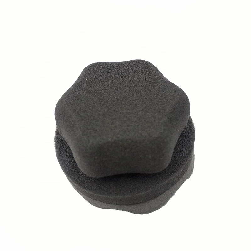 Оптовая продажа, восковая прокладка из пены, шестигранная губка для автомобильных шин, восковая губка