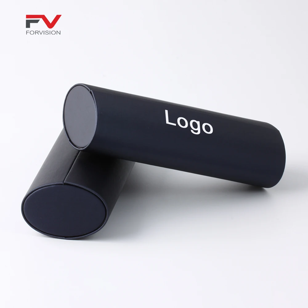 Sunglasses Case Hard Shell PU Silky Leather Magnetic Aluminium Circular Barrel Unisex Handmade Eyeglasses Package Case