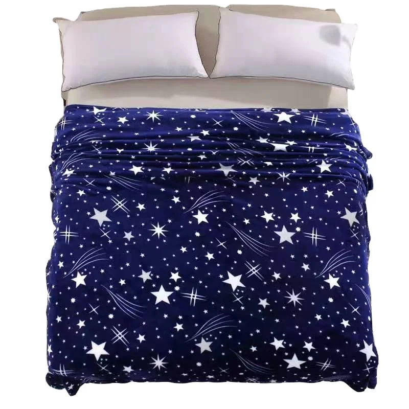 Printing Coral Fleece Blanket Super Soft Throw Blanket wholesale cheap Fleece