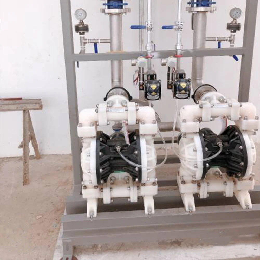 Pneumatic reinforced polypropylene PP engineering plastics for glue corrosive liquid diaphragm pump pneumatic