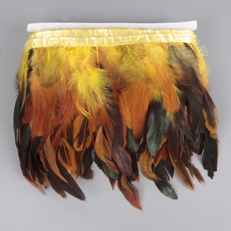 Wholesale 10-15cm Dyed Chicken Rooster Cock Tail Feathers New Style Natural Pattern Clothing Accessories Decorations Factory