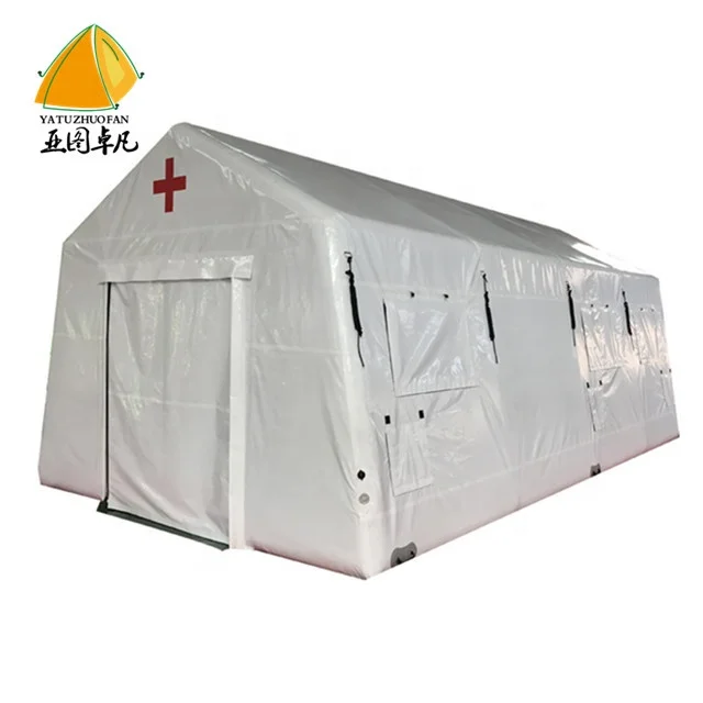 Sanitary Emergency mobile outdoor Inflatable medical  rescue disaster relief sanitary hospital  durable PVC air pressure  tent