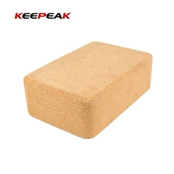 Оптовая продажа, однотонный прямоугольный высококачественный толстый пробковый блок для йоги