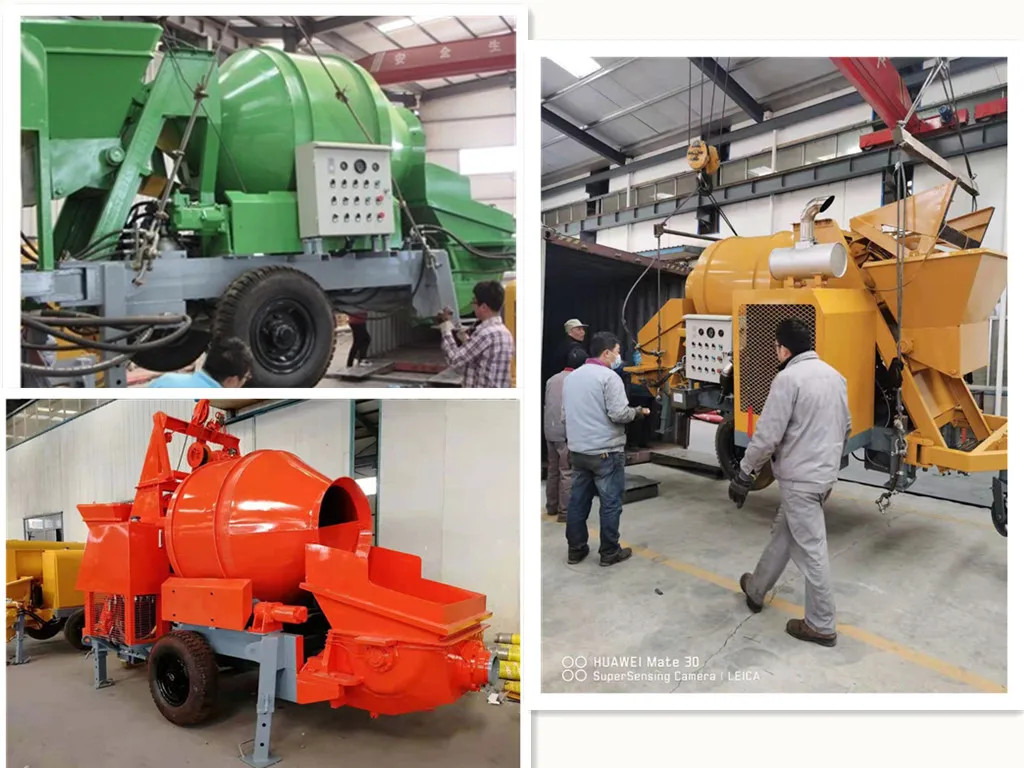 Concrete mixer pump