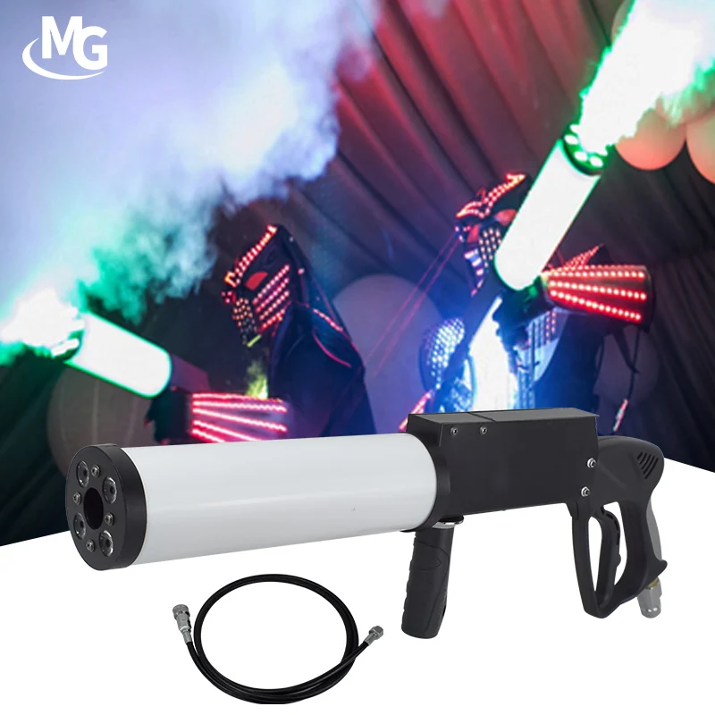 DJ оборудование DMX CO2 опрыскиватель RGB светодиодный дымовой диджейский пистолет для свадебной дискотеки ночной клубной