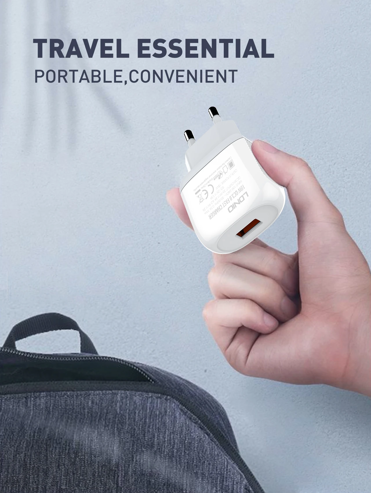 QC3.0 Fast Charging Wall chager 