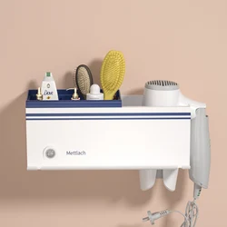 Induction lamp New Arrival Multifunctional Hair Dryer Holder Shelf No Drilling Bathroom Storage Organizers Creative Blower Rack