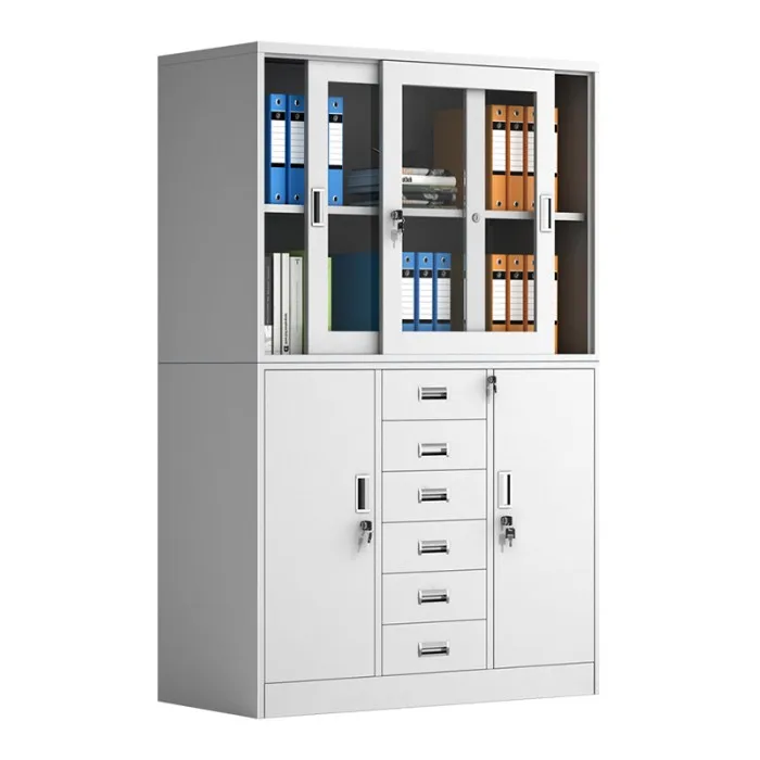 6 drawer steel cabinet with lock for high quality confidential document storage