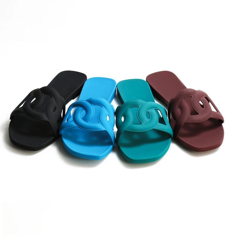 Новейшие женские тапочки на заказ, обувь из ПВХ, сандалии Aloha, женские тапочки на плоской подошве, шлепанцы-желе One Tong