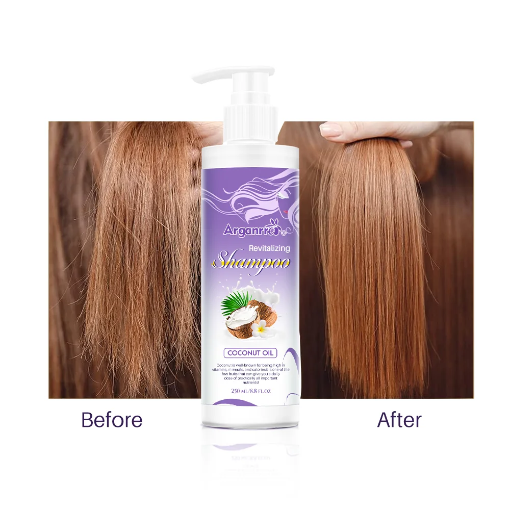 Custom Label Logo Paraben Free Anti-frizz Vegan Hair Shampoo for Normal to Dry Hair