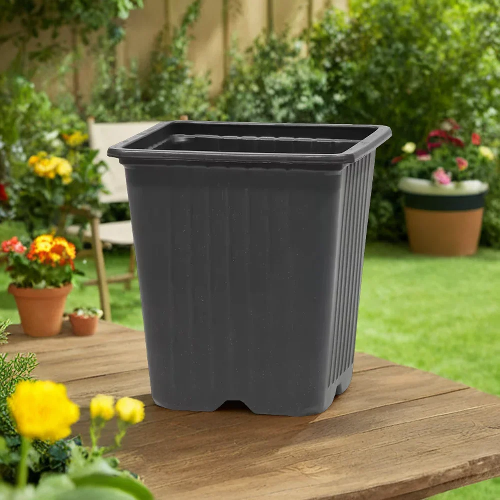 Durable Green Plastic Flowerpot Private Garden Home Decorative Plant Nursery Indoor Outdoor Landscape-Economically Affordable