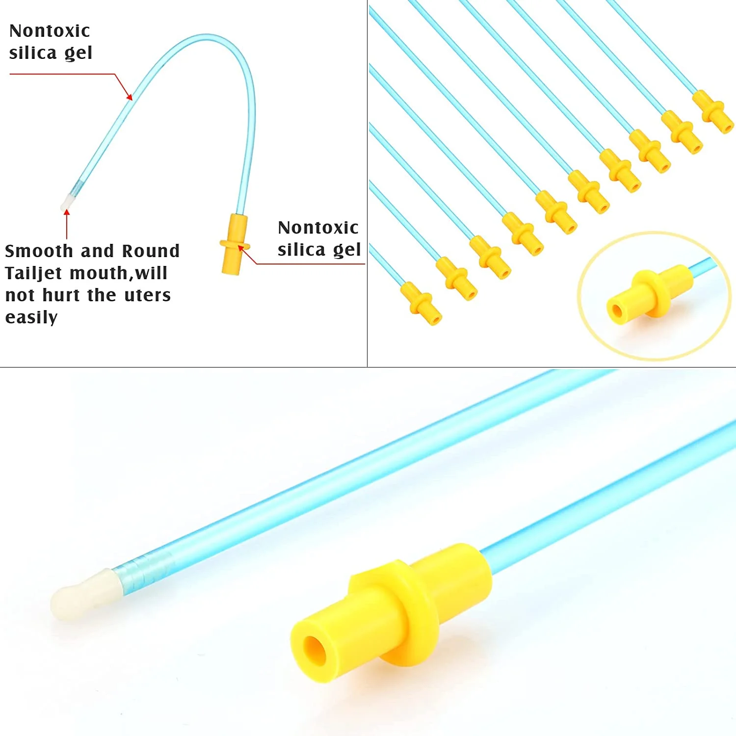 Disposable Dog Goat Sheep Artificial Insemination Rods Kit Of Cow Cattle Veterinary Breeding Tube Catheter Tube