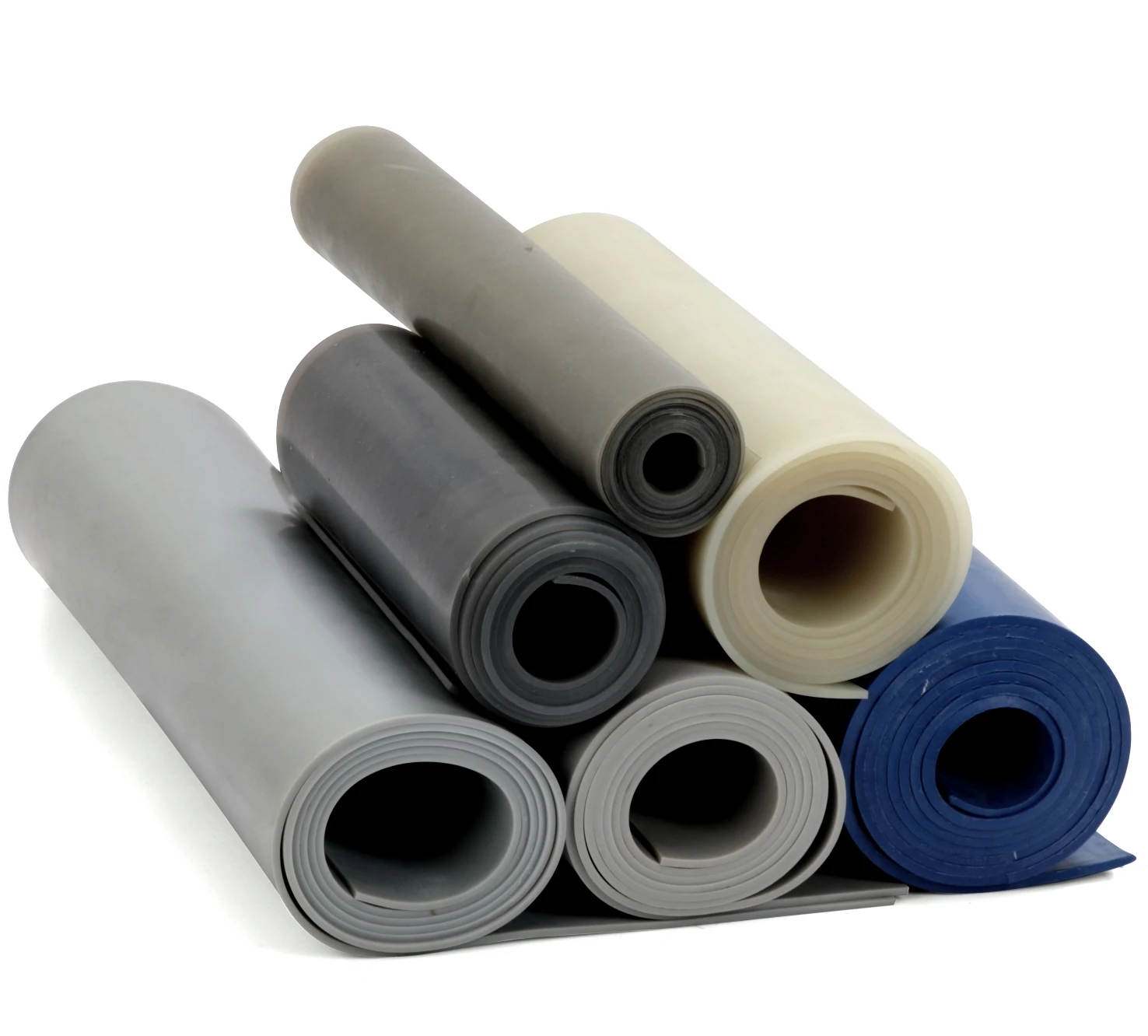 Factory Custom Black and White 2MM Thickness Matt Finish Silicone Rubber Sheets