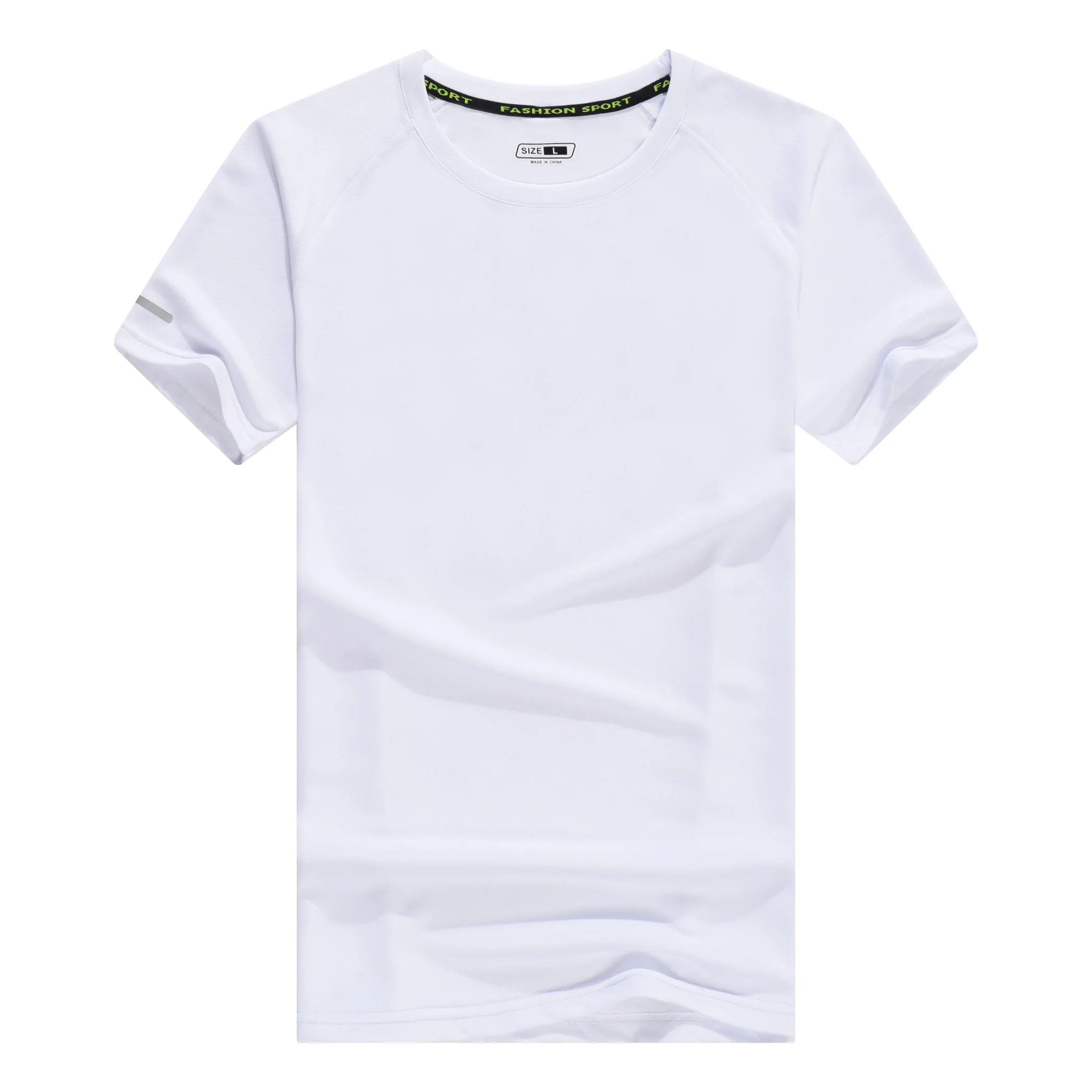 
Quick dry round neck T-shirt short sleeve custom print embroidery logo design fitness sports running T-shirt 